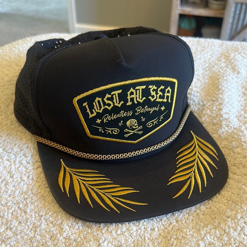 Relentless betrayal Black and Gold Trucker Hat
